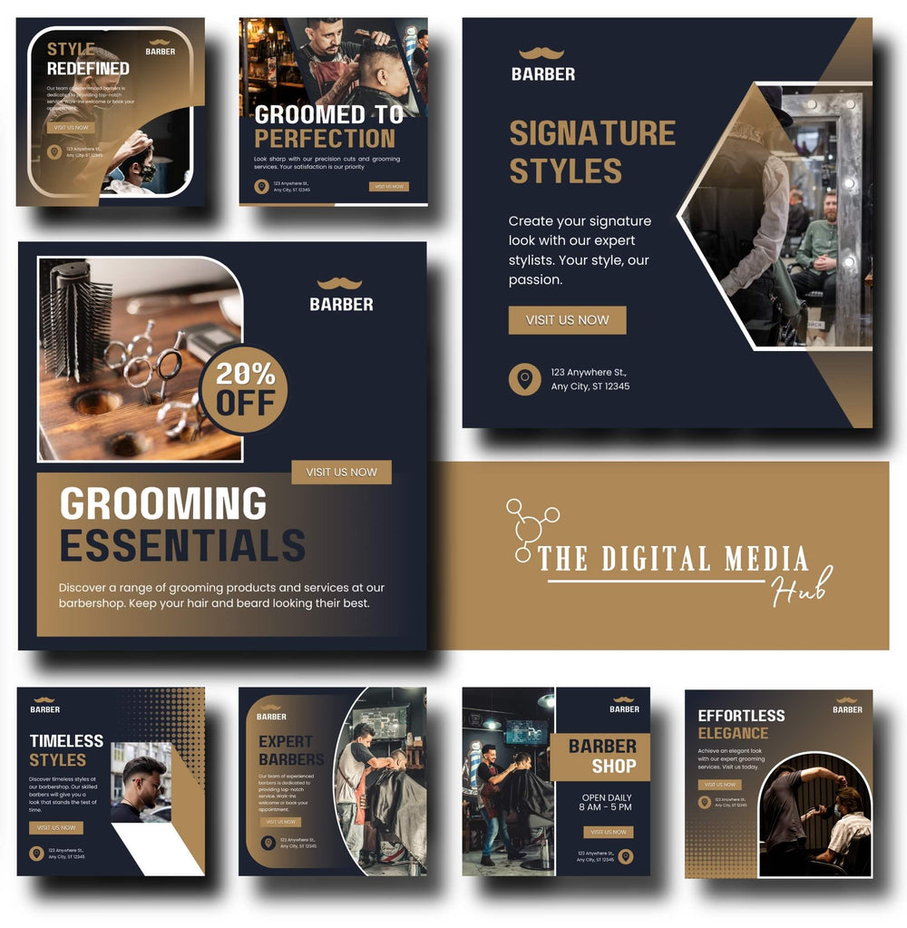 Barber Shop Social Media Bundle preview