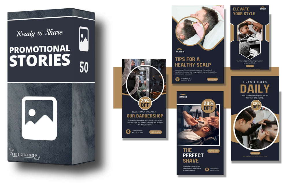 Barber Shop Social Media Bundle preview