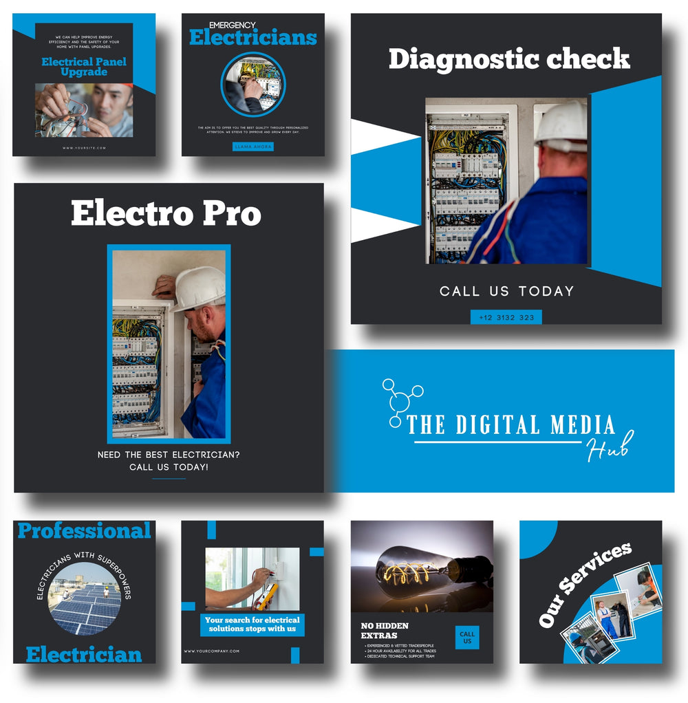Electrician Social Media Bundle preview