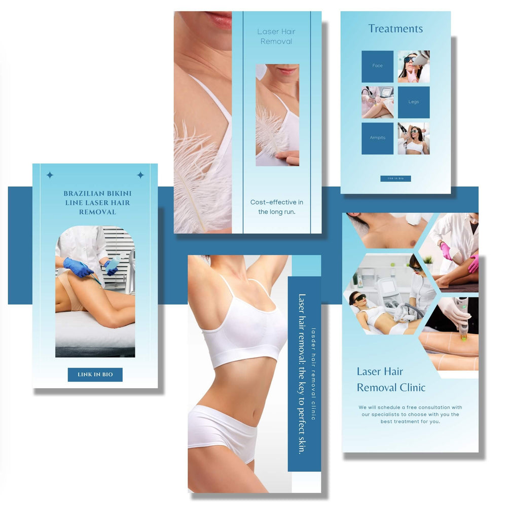Laser Hair Removal Social Media Bundle preview