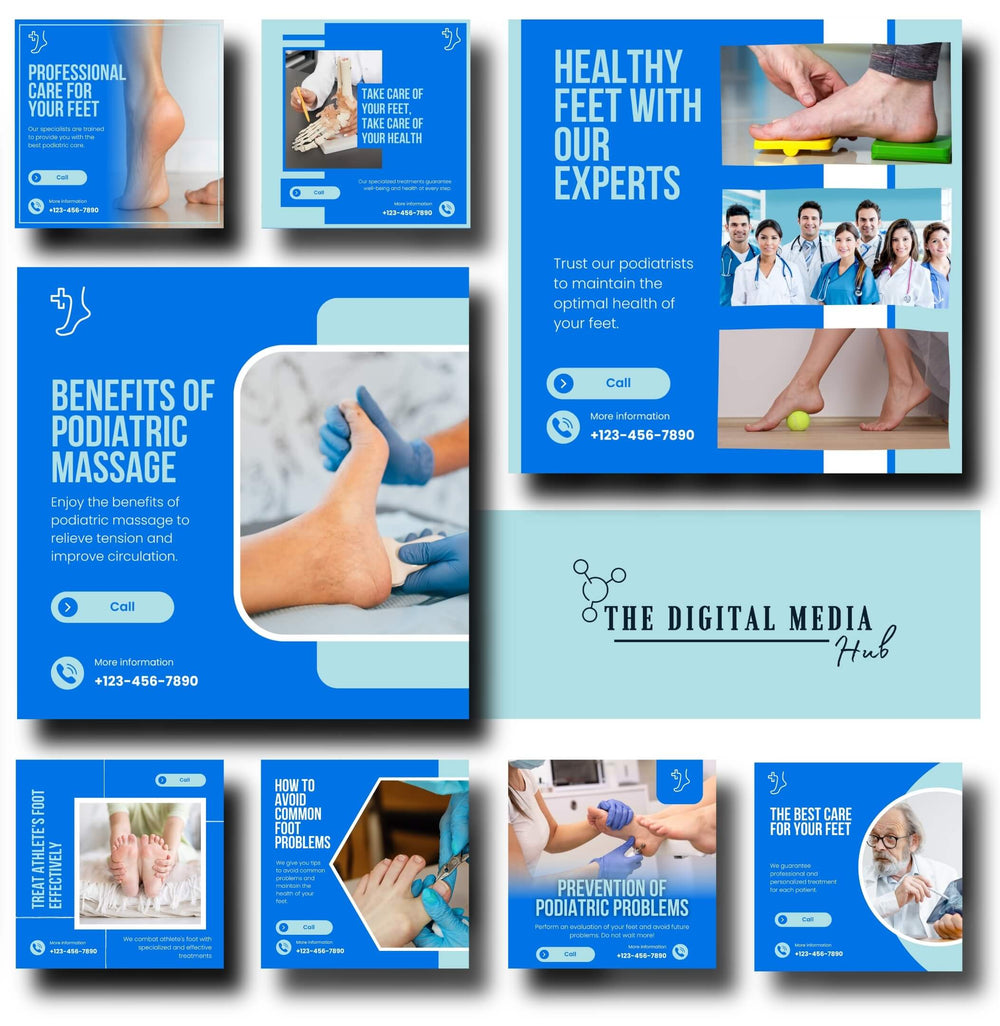 Podiatrist Social Media Bundle preview