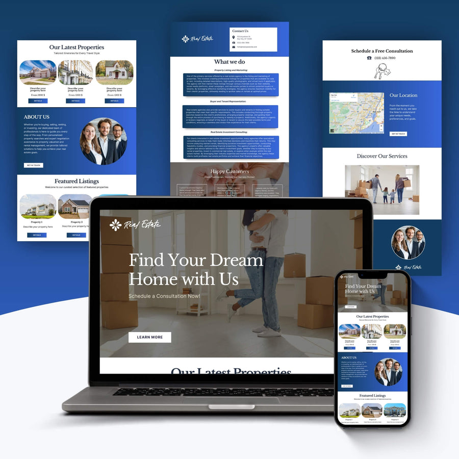 Real Estate Webpages preview