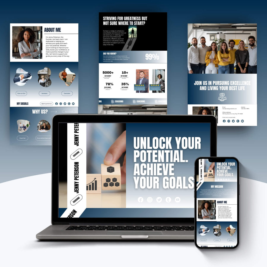 Coaching Webpages preview