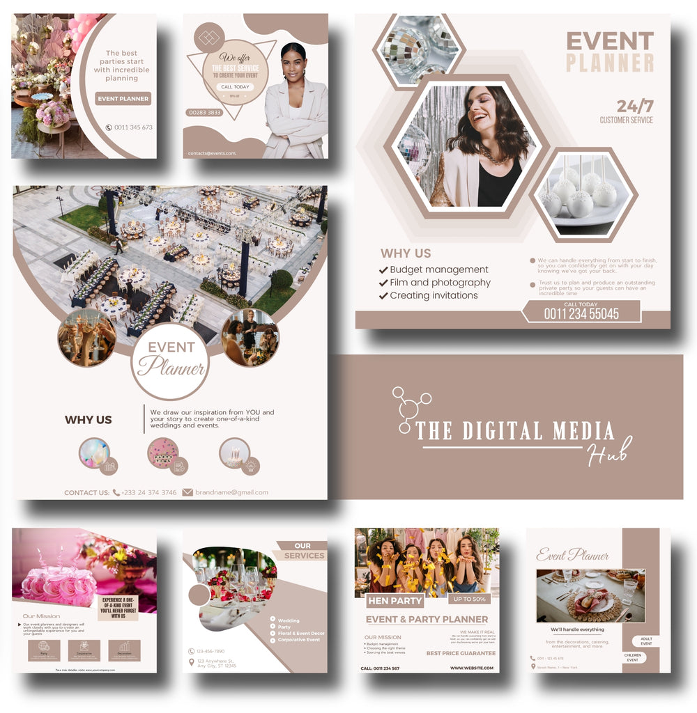 Event Planner Social Media Bundle preview