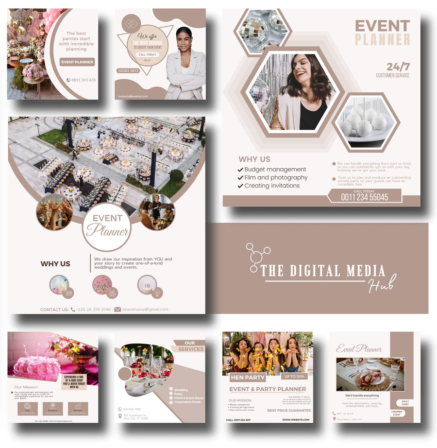 Event Planner Social Media Bundle preview