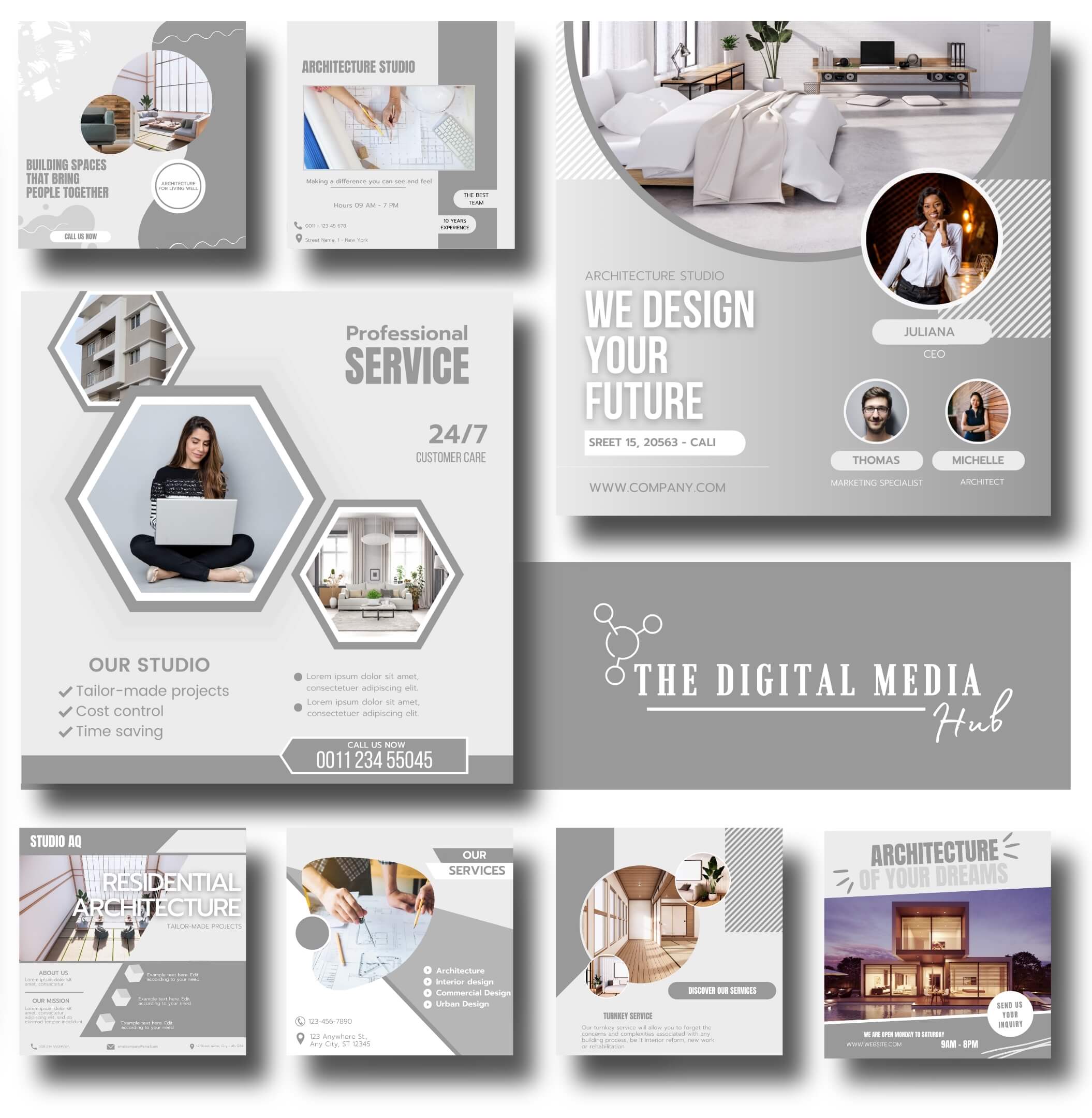 architect advertising flyers