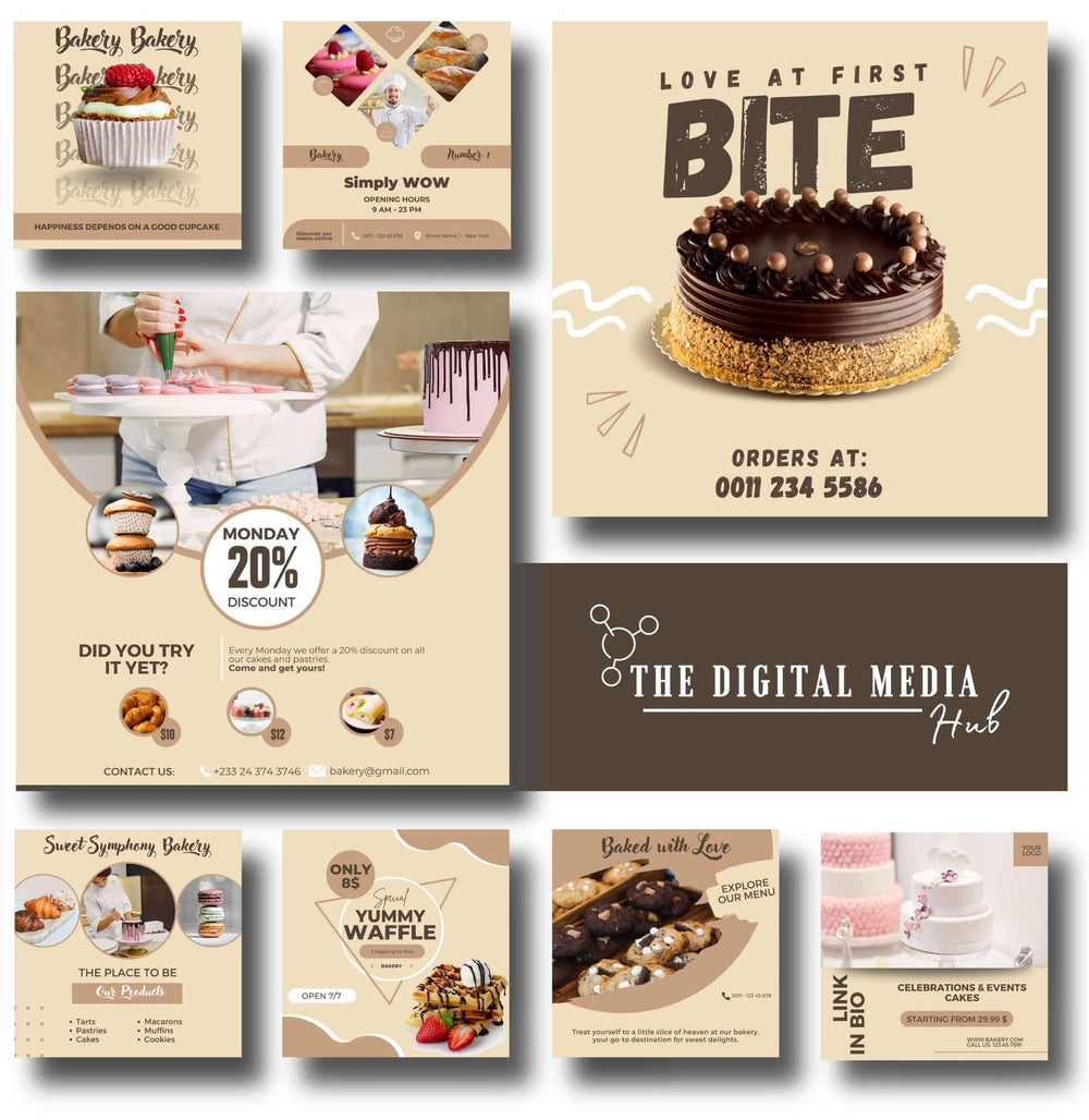 Bakery Social Media Bundle preview