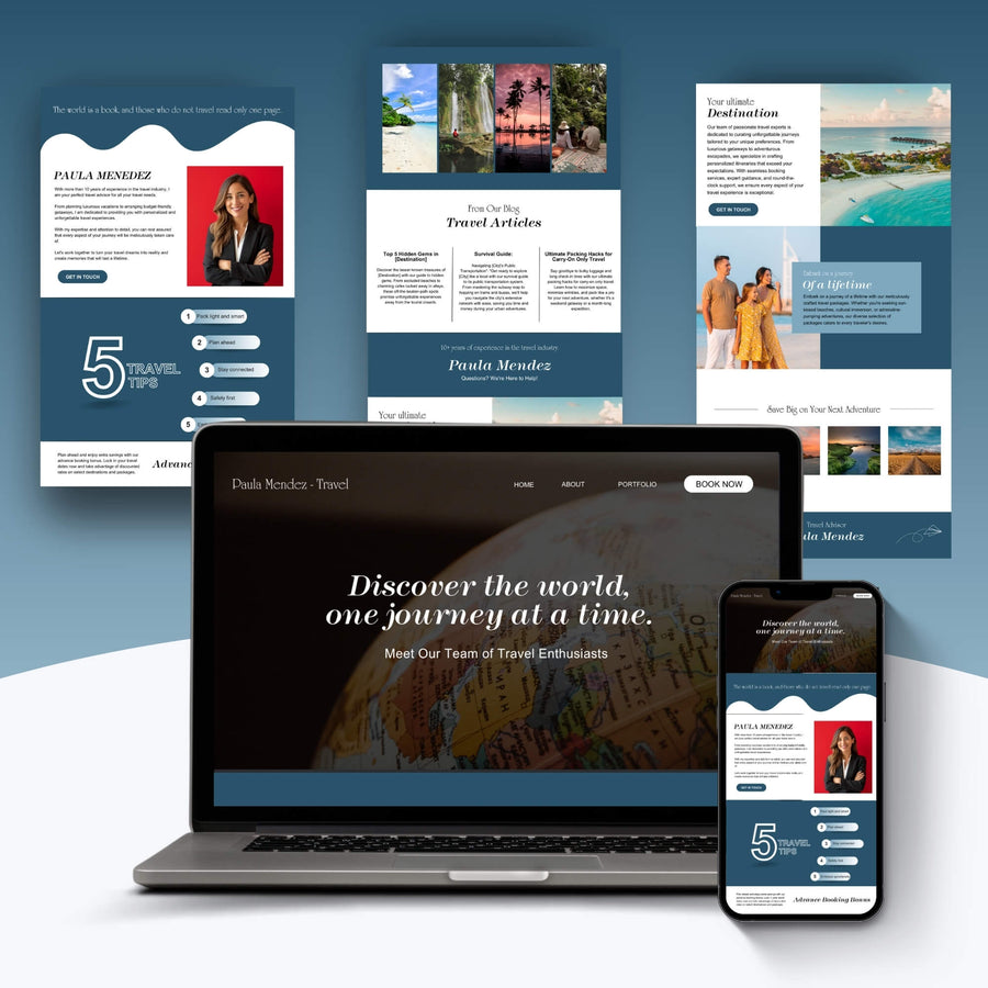 Travel Webpages preview