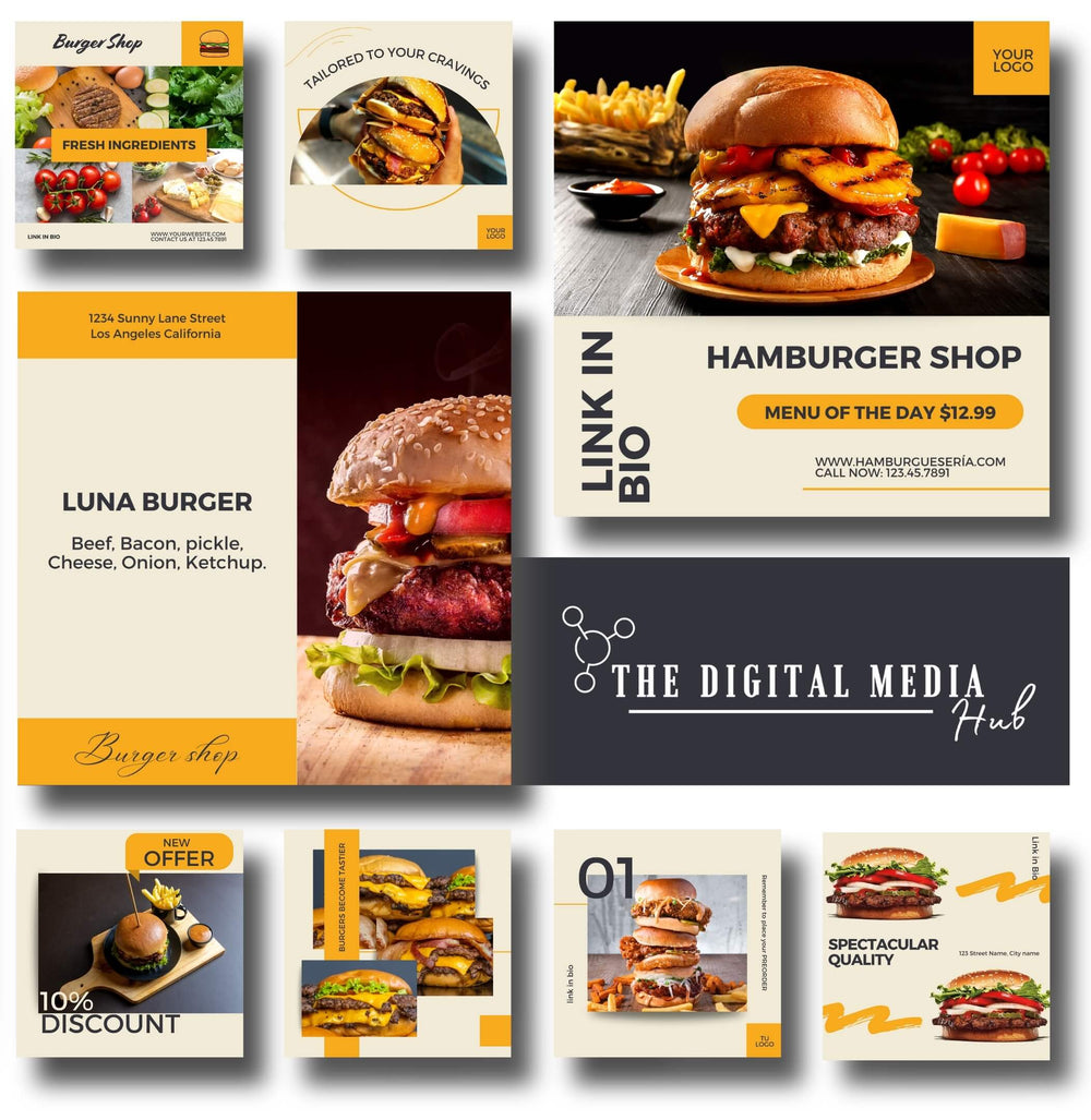 Burger Social Media Bundle preview