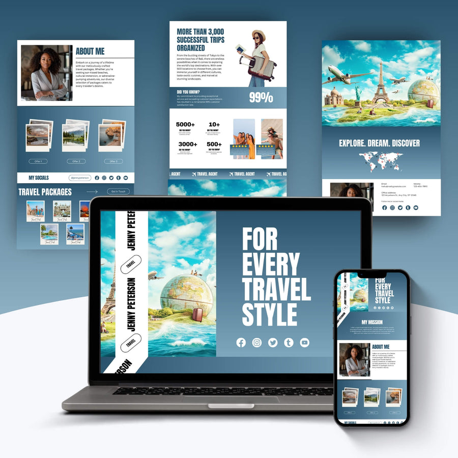 Travel Webpages preview