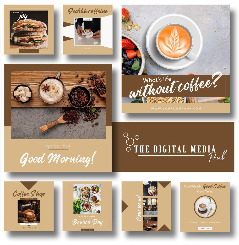 Coffee Shops Social Media Bundle preview