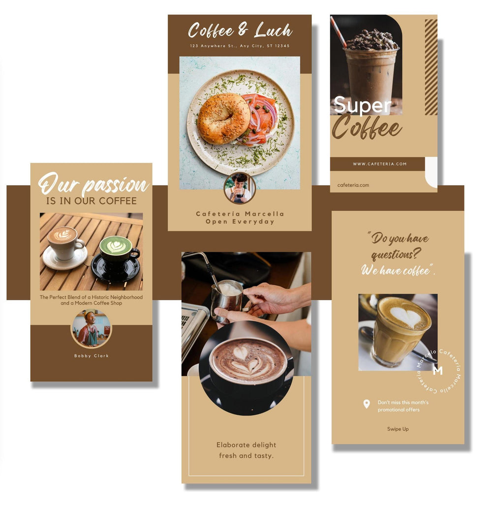 Coffee Shops Social Media Bundle preview