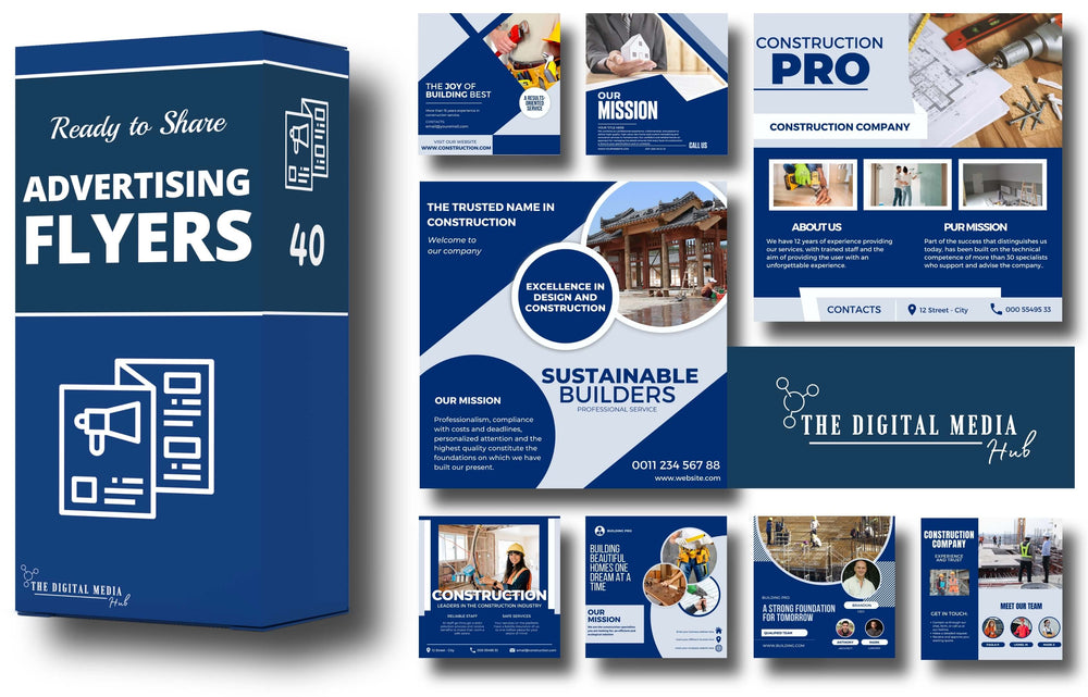 Construction Company Social Media Bundle preview