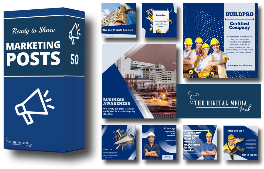 Construction Company Social Media Bundle preview
