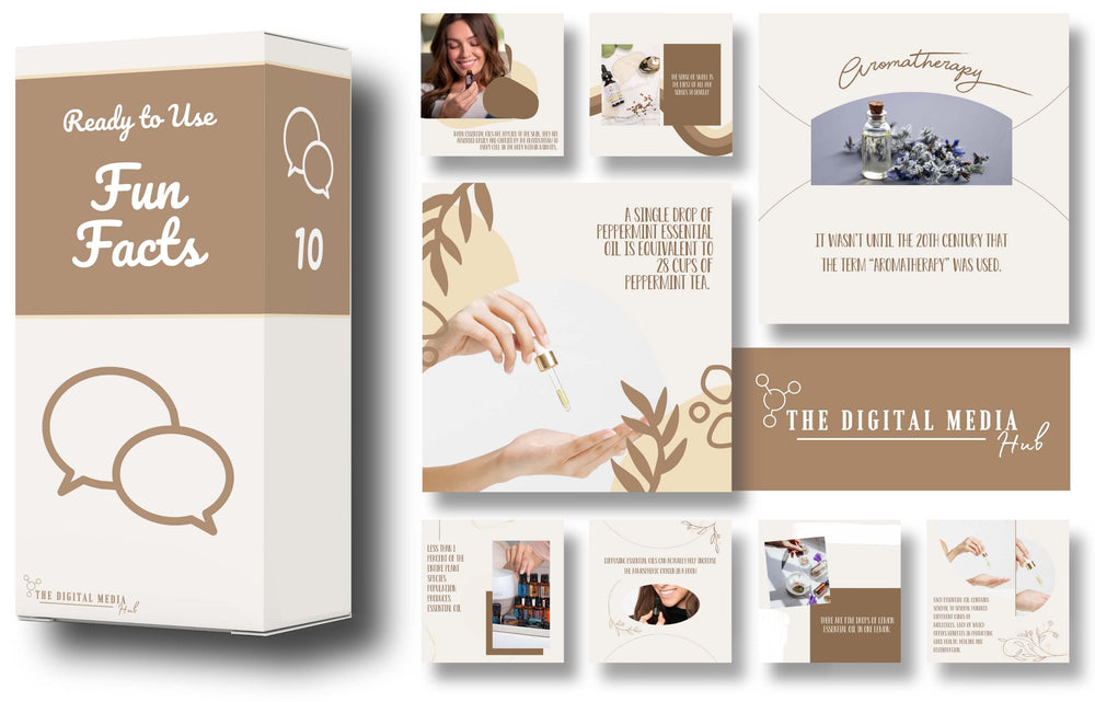 Essential Oils Social Media Bundle preview