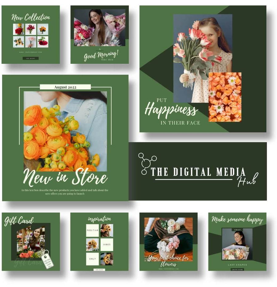 Florist Social Media Bundle preview