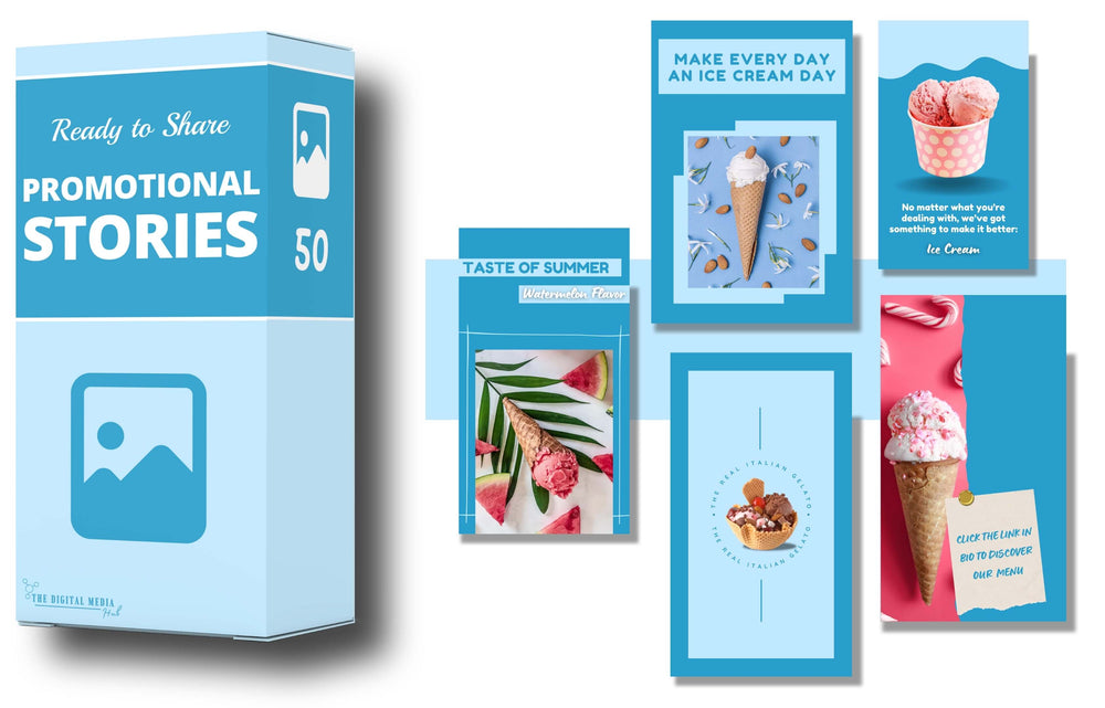 Ice Cream Social Media Bundle preview
