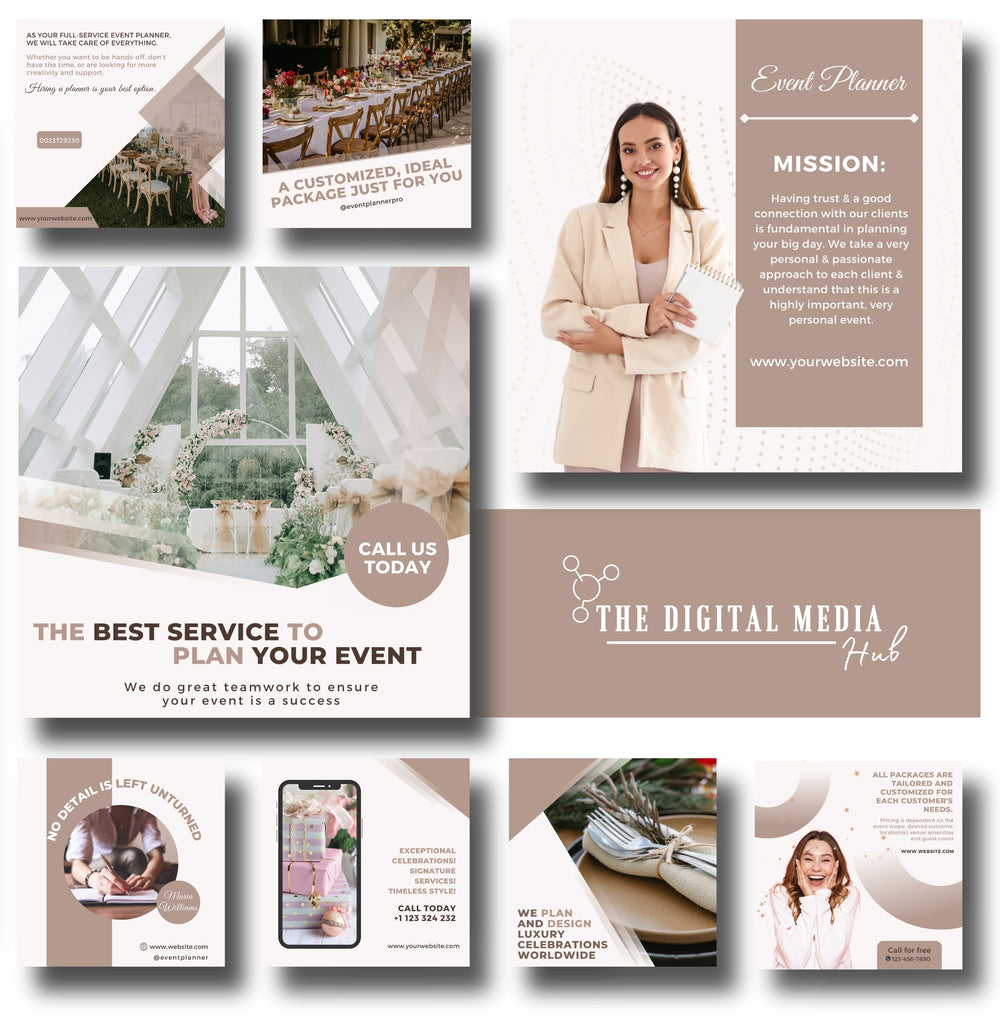 Event Planner Social Media Bundle preview