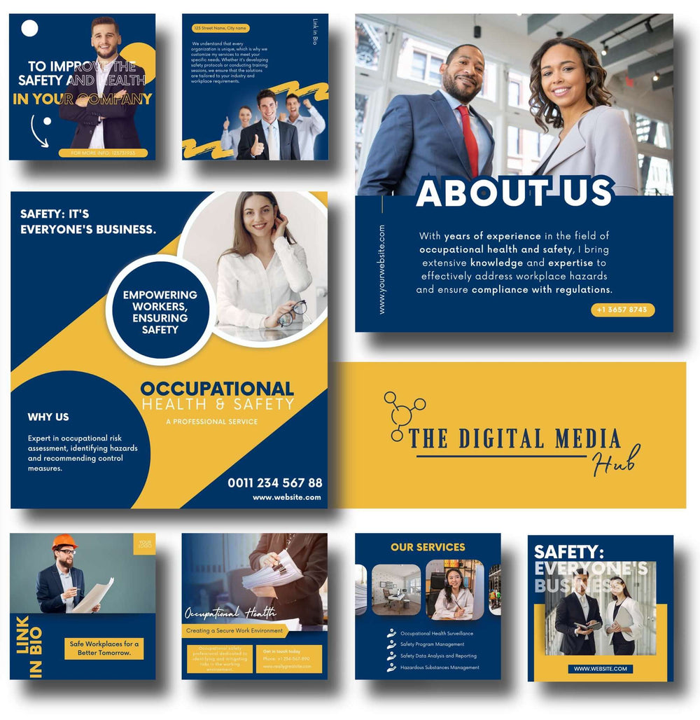 Occupational Health & Safety Social Media Bundle preview
