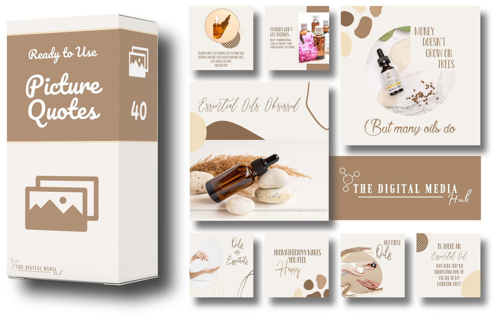 Essential Oils Social Media Bundle preview