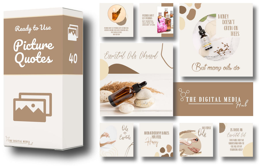 Essential Oils Social Media Bundle preview