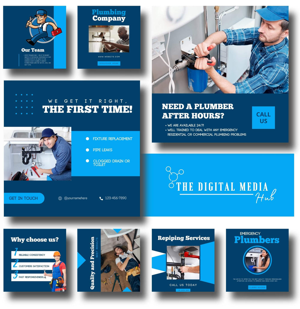 Plumber Social Media Bundle preview