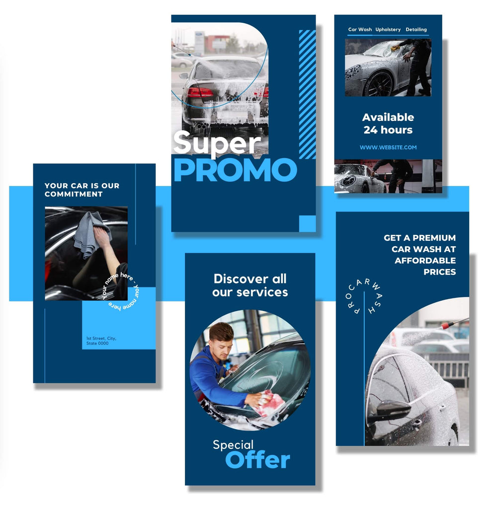 Car Wash Social Media Bundle preview