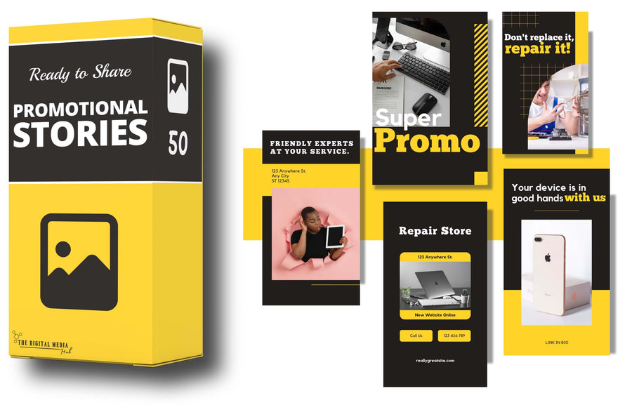 Computer & Phone Social Media Bundle preview