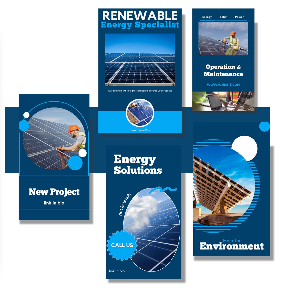 Solar Panels Social Media Bundle preview