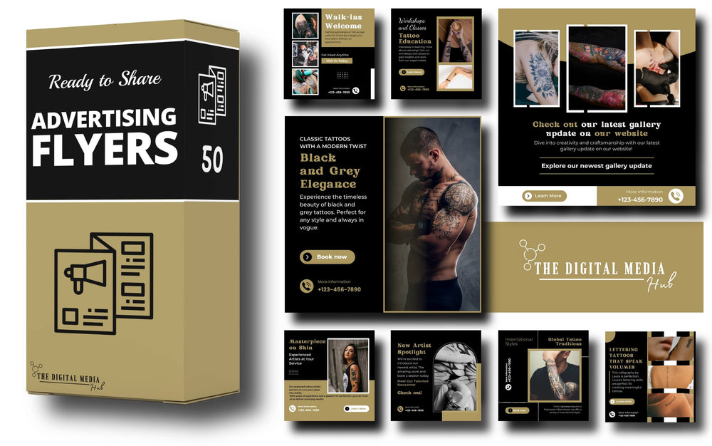 Tattoo Artist Social Media Bundle preview