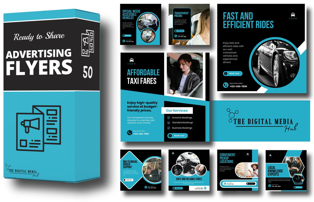 Transportation Companies & Taxi Social Media Bundle preview