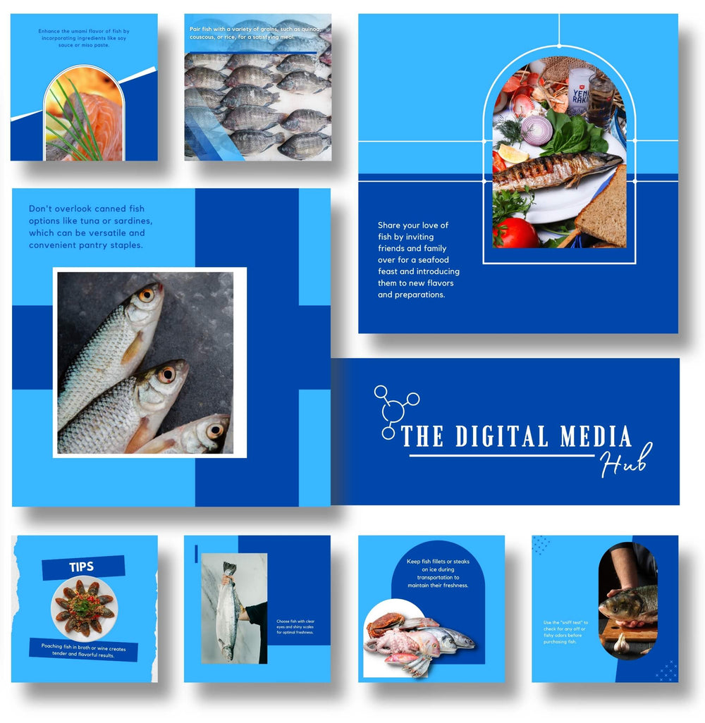 Seafood Market Social Media Bundle preview