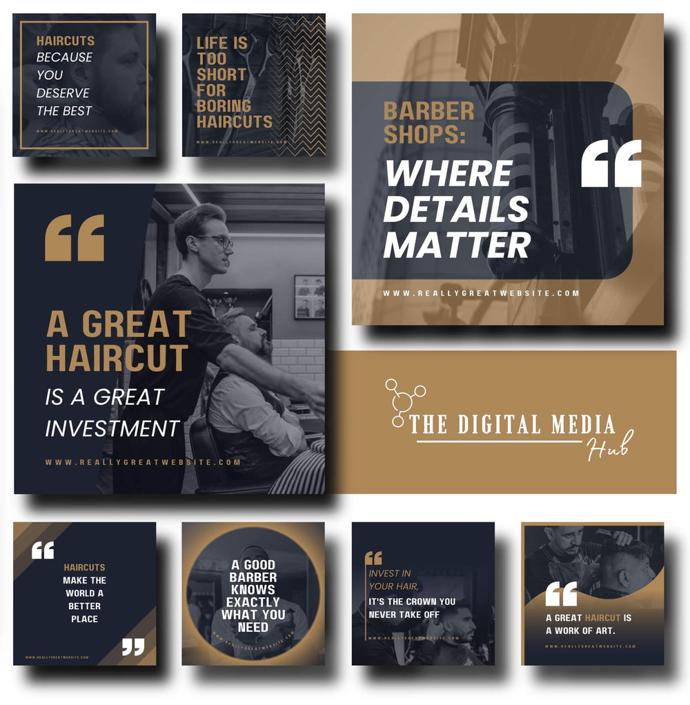 Barber Shop Social Media Bundle preview