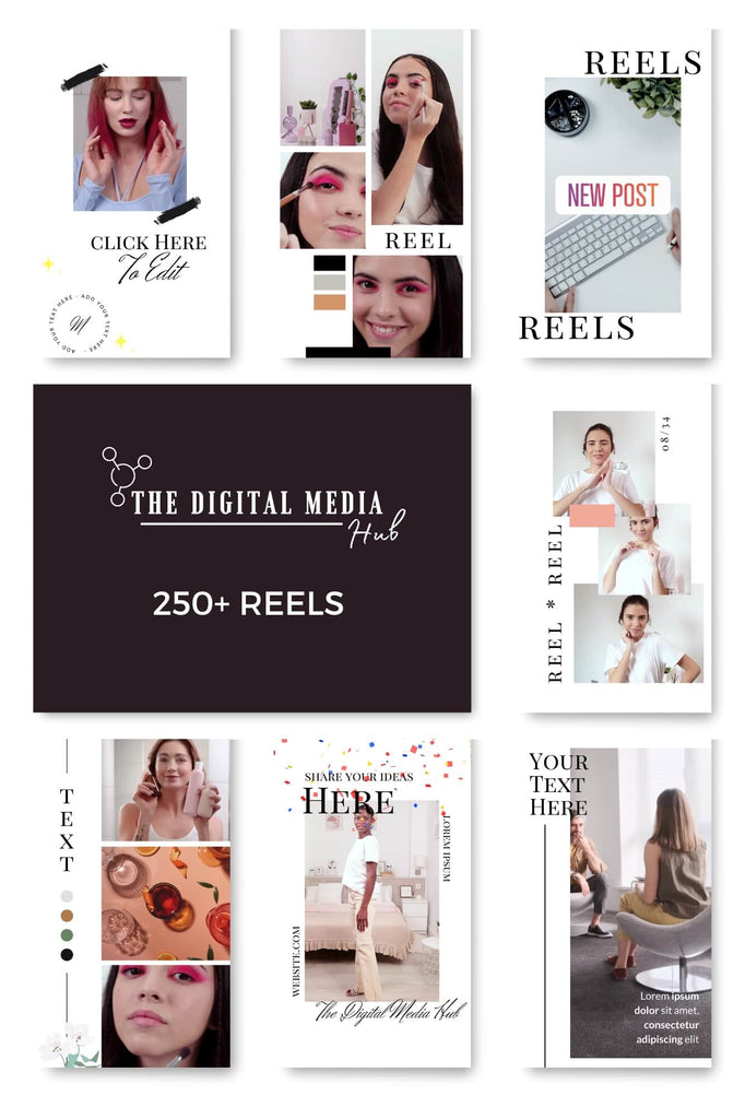 Reels Website Example Reels Bundle | 250+ Ready-made Reels | Fully Editable & Customizable ...
