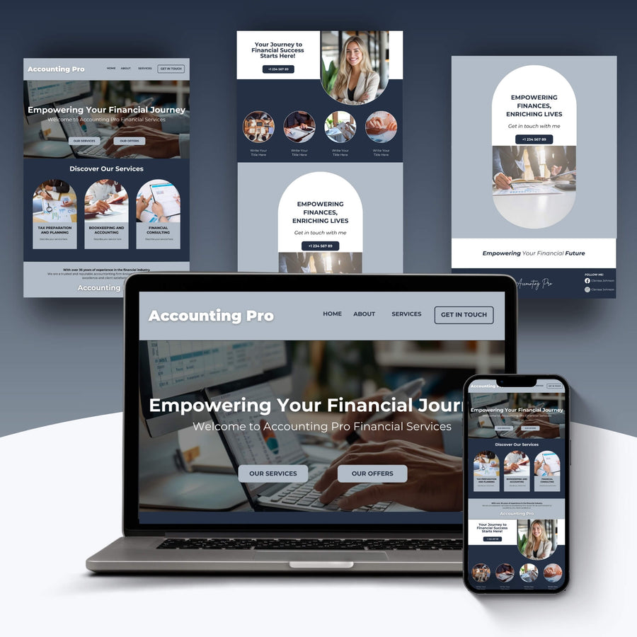 Accounting Webpages preview