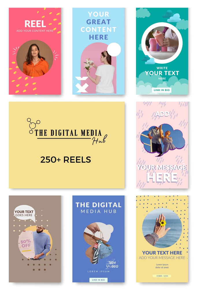 Reels Bundle | 250+ Ready-made Reels | Fully Editable & Customizable ...