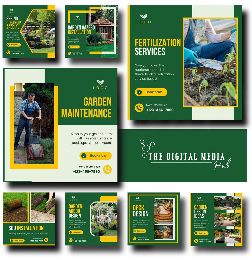 Landscape & Gardening Services Social Media Bundle preview