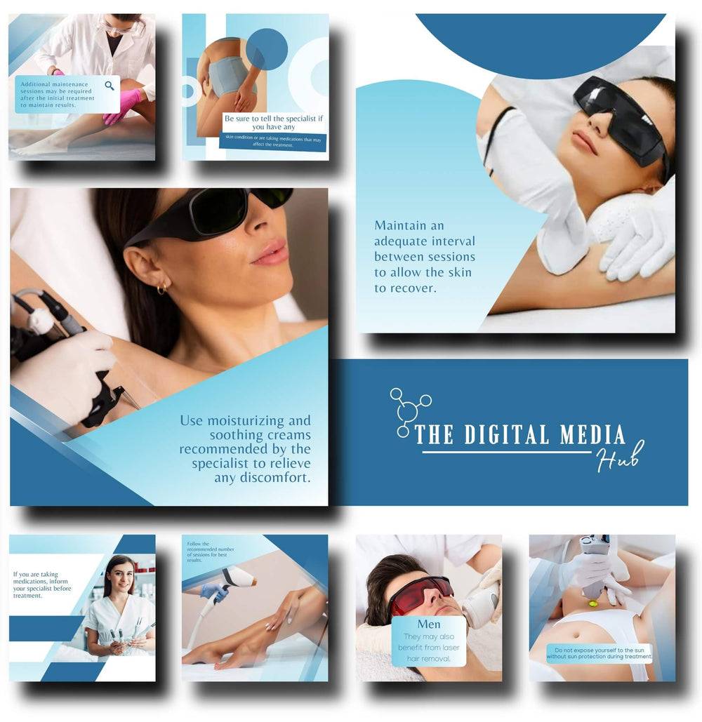 Laser Hair Removal Social Media Bundle preview