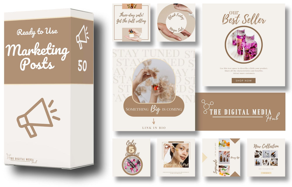 Essential Oils Social Media Bundle preview