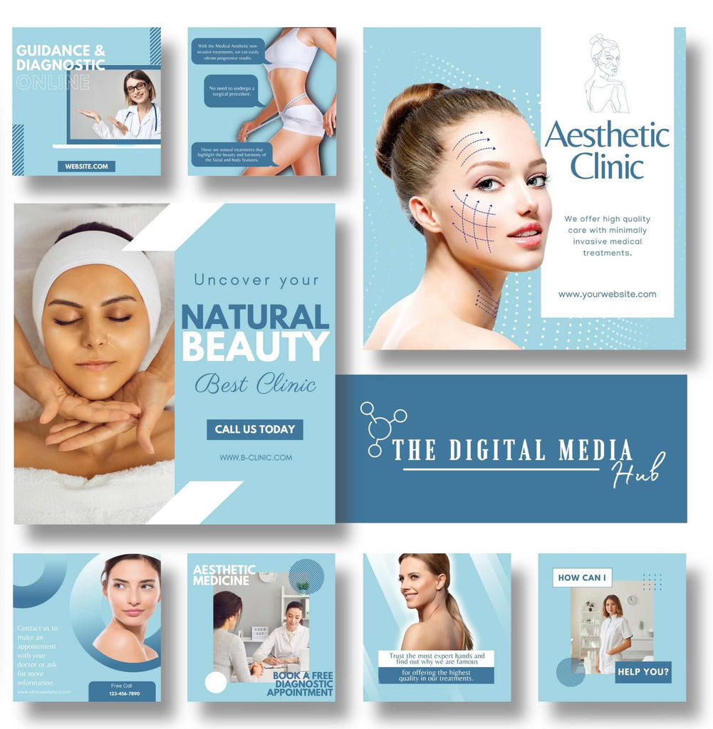 Marketing posts for aesthetic medicine clinics
