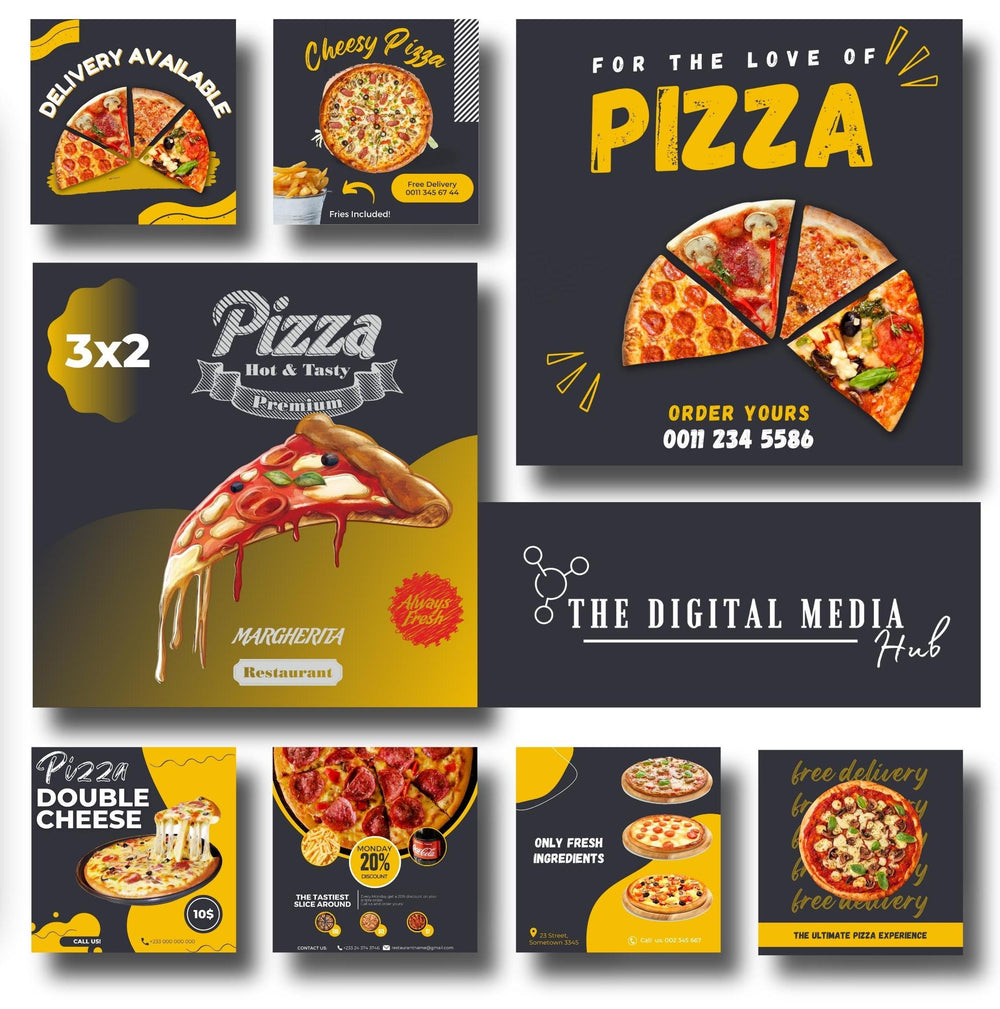 Pizzeria Social Media Bundle preview