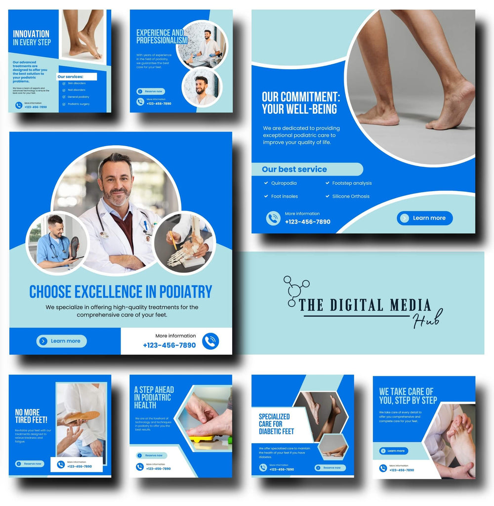Podiatrist Social Media Bundle preview