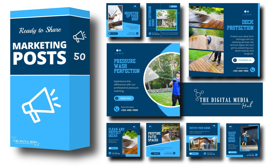 Pressure Washing Social Media Bundle preview