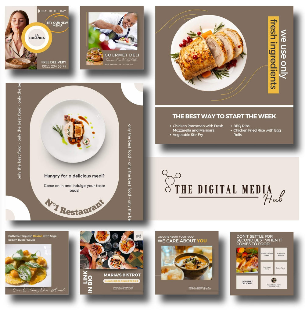 Restaurant advertising flyers