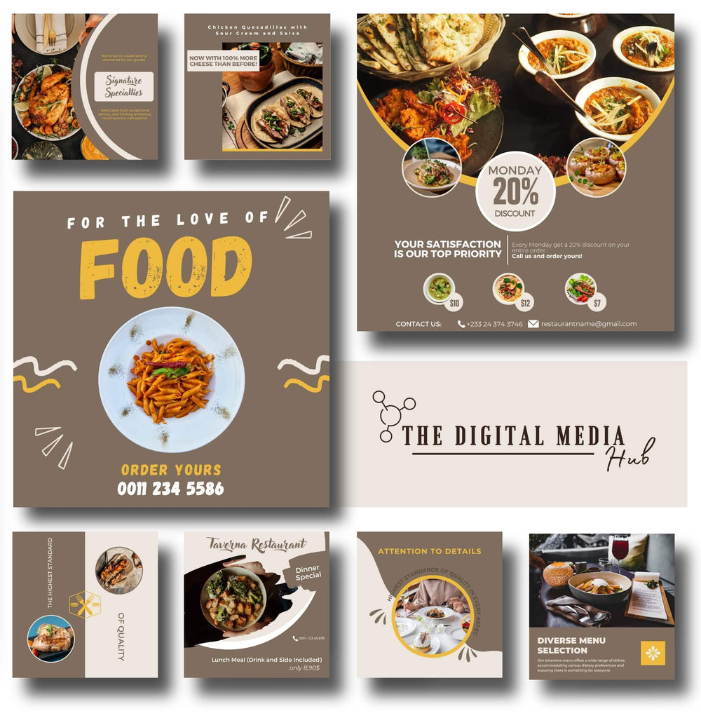 Restaurant Social Media Bundle preview
