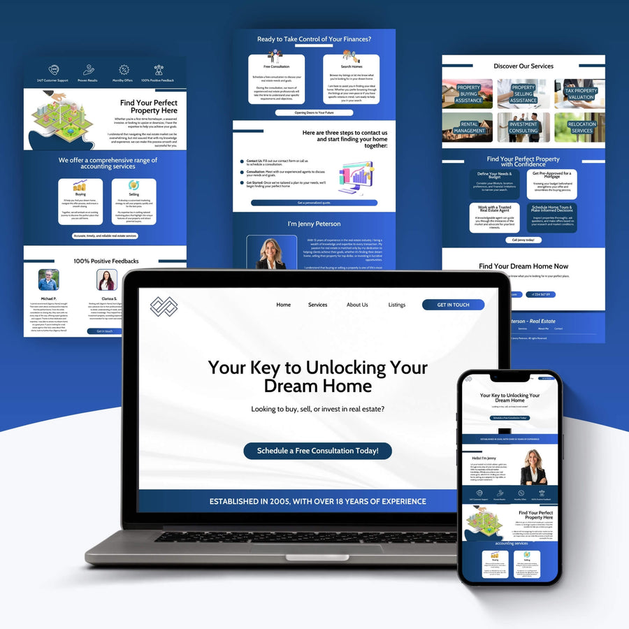 Real Estate Webpages preview