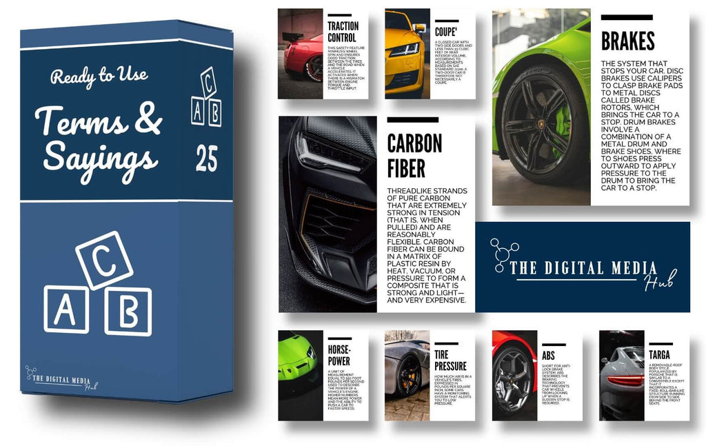 terms for car dealers and rental company editable in Canva