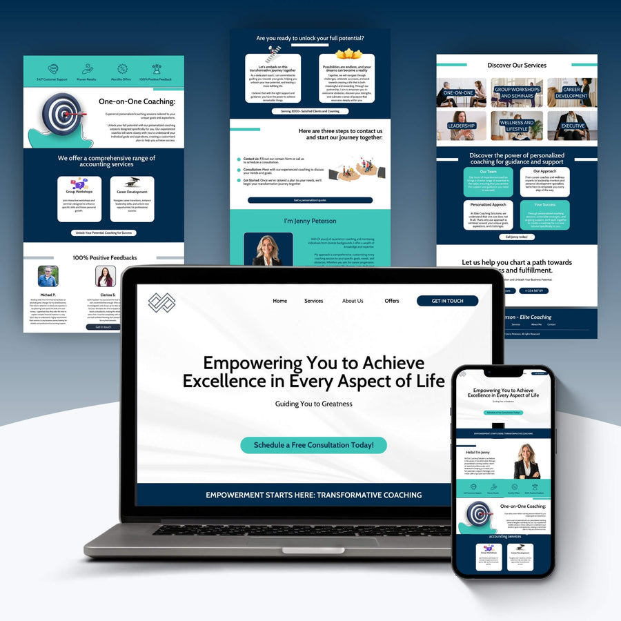Coaching Webpages preview