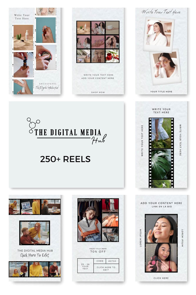 Reels Bundle | 250+ Ready-made Reels | Fully Editable & Customizable ...