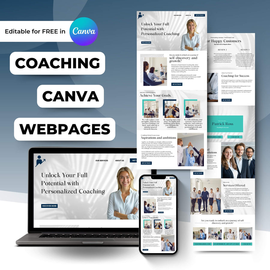 Coaching Webpages preview